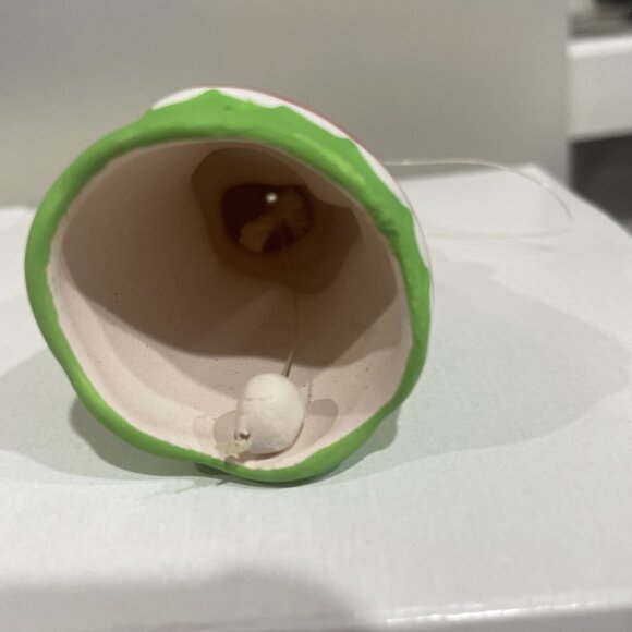 Grandmas Little Angel Ceramic Figurine Ornament Vintage Hand-Painted Green/Red - Picture 7 of 9